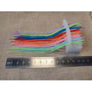 GLOW silicone thread assorted, 1x0.5x137mm, total length 11 m.
