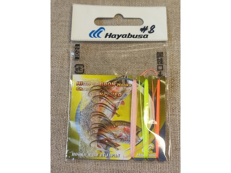 набор для ленивых бомбарных мух (10 шт), муха "Лень" на саргана и ставриды для бомбарды 