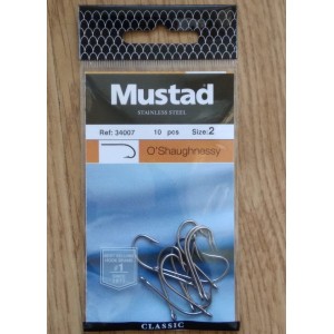 Mustad 34007 #1  Stainless Steel